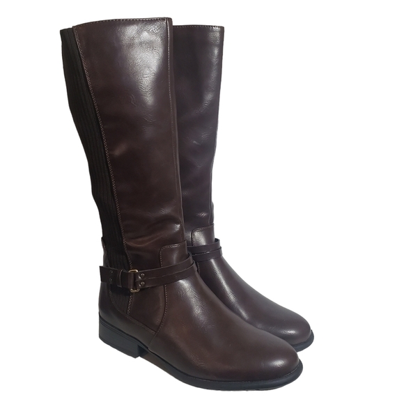 Life Stride X-Anita Dark Chocolate Tall Riding Boot Sz 11M - Picture 1 of 11